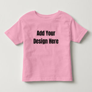 Custom minimal Design Add Photo or Text Toddler T-Shirt