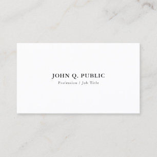 Custom Minimal Modern Elegant Simple Professional Business Card