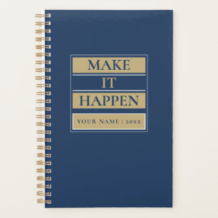 Custom Minimal Planner with Name, Year & Title