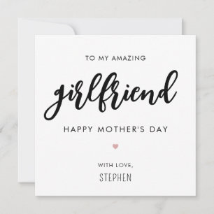 Custom Minimalist and Modern Friend Mother's Day Card