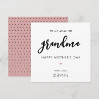 Custom Minimalist and Modern Grandma Mother's Day