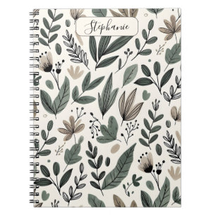 Custom Minimalist Botanical Journal Design