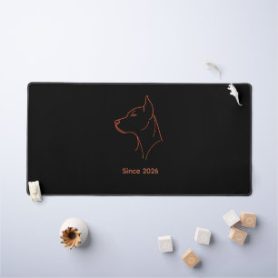 Custom Minimalist Doberman Desk Mat
