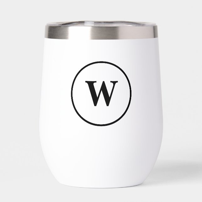 Custom Minimalist Elegant Monogram (Back)