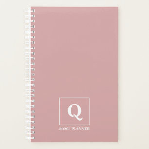 Custom Minimalist Feminine Dusty Rose 2026 Planner