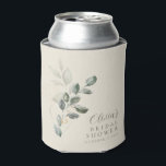 Custom Minimalist Gold Greenery Bridal Shower Can Cooler<br><div class="desc">Minimalist Gold Greenery Bridal Shower Custom Can Coolers</div>