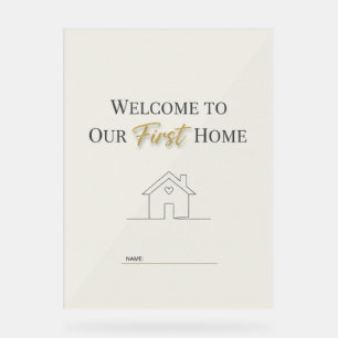 Custom Minimalist Housewarming Poster