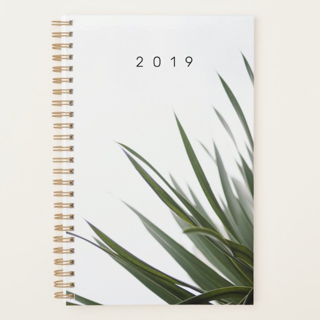 Custom Minimalist Leaves Planner (Front)