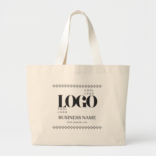 Custom Minimalist Logo Tote Bags: Small Business  (Front)