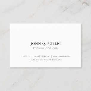 Custom Minimalist Modern Elegant Personalised Business Card