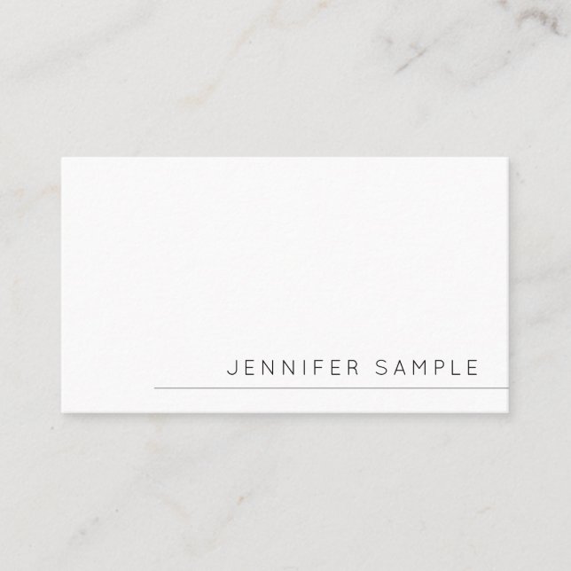 Custom Minimalist Modern Template Stylish Cute Business Card (Front)