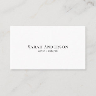 Custom Minimalist Modern with Social Media Icons Business Card