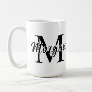 Custom Minimalist Name Design Personalised Modern Coffee Mug