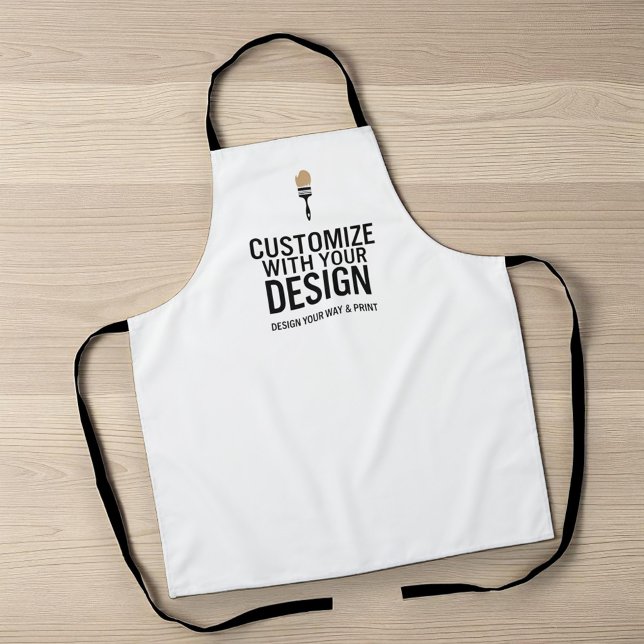 Custom Minimalist Personalised Company Branded  Apron (Creator Uploaded)