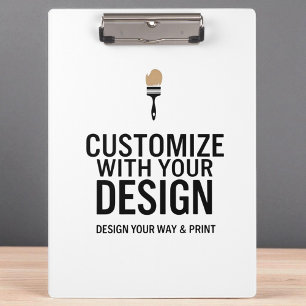 Custom Minimalist Personalised Company Branded  Clipboard