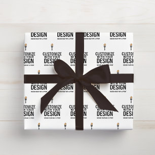Custom Minimalist Personalised Company Business Wrapping Paper