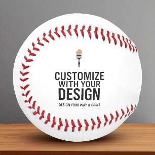 Custom Minimalist Personalized Company Branded Baseball