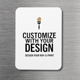Custom Minimalist Personalized Company Branded Magnet