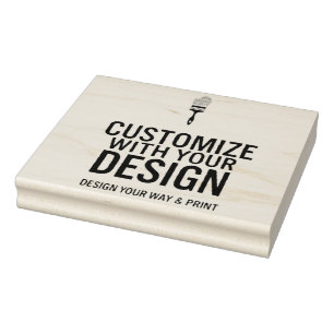 Custom Minimalist Personalized Company Branded  Rubber Stamp