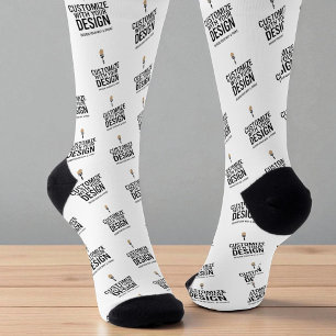Custom Minimalist Personalized Company Branded Socks