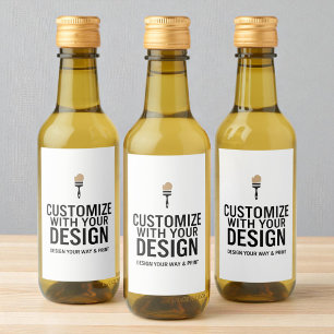 Custom Minimalist Personalized Company Branded  Wine Label