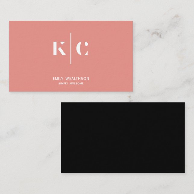 Custom Minimalist, simple & modern  Business Card (Front/Back)