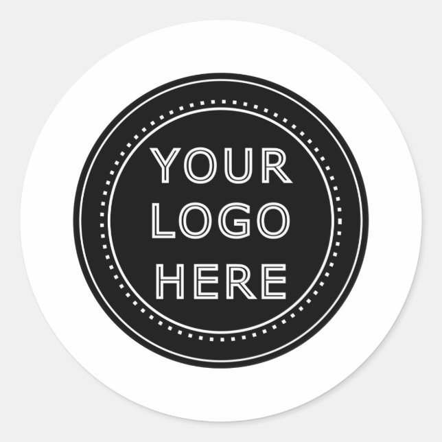  Custom Minimalist, simple & modern Classic Round Sticker (Front)