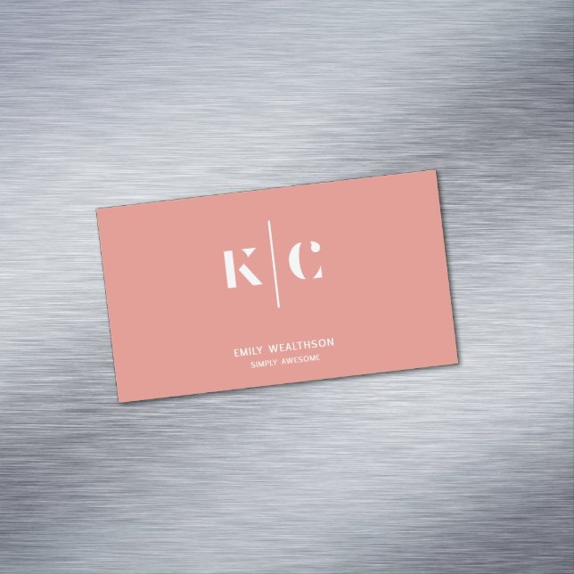 Custom Minimalist, simple & modern  Magnetic Business Card (In Situ)