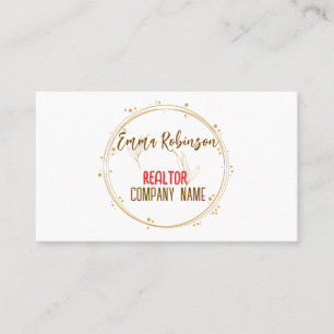 Custom Minimalist Simple Personalised Profession Business Card