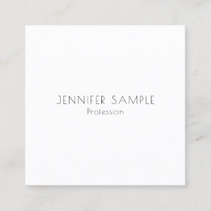 Custom Minimalist Template Professional Modern Square Business Card