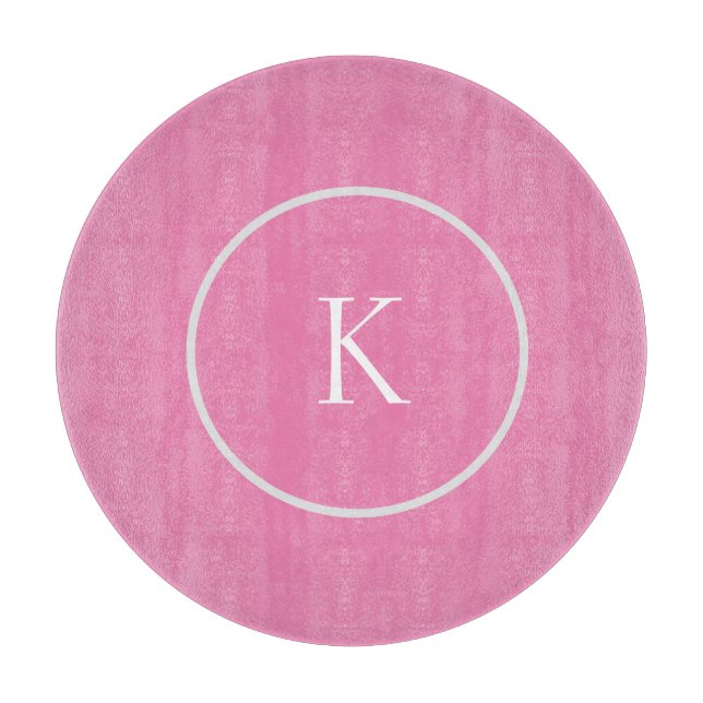 Custom minimalistic monogram cutting board (Front)