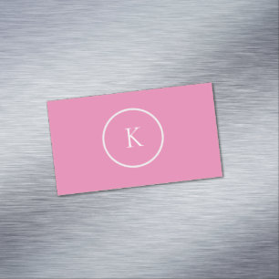 Custom minimalistic monogram 	Magnetic business card
