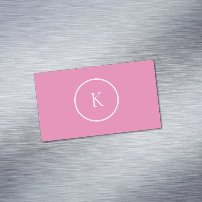 Custom minimalistic monogram 	Magnetic business card (In Situ)