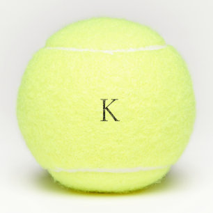 Custom minimalistic monogram tennis balls