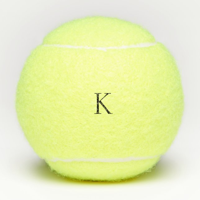 Custom minimalistic monogram tennis balls (Front)