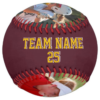 Custom Minnesota Red Yellow 2 photos Softball