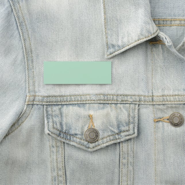 Custom Mint Green Name Tag (In Situ)