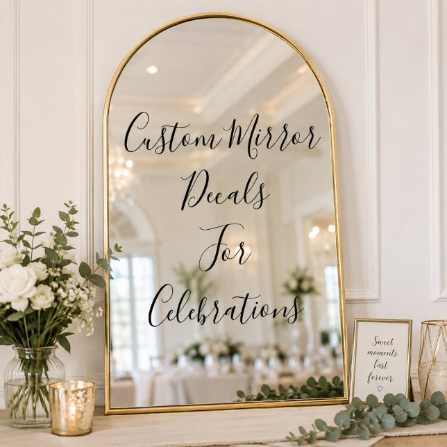 Custom Mirror Decal – Personalised Wedding Decal  (Creator Uploaded)