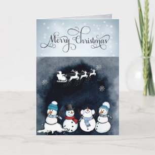 Custom Missing You Christmas Card