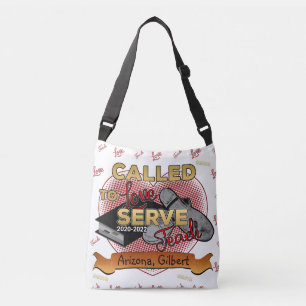 Custom Missionary Called to Love Serve Teach Crossbody Bag