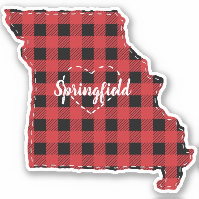 Custom Missouri Hometown State Plaid Christmas (Front)