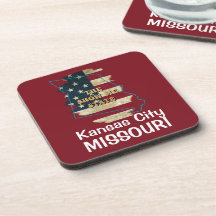 Custom Missouri State Beverage Coaster