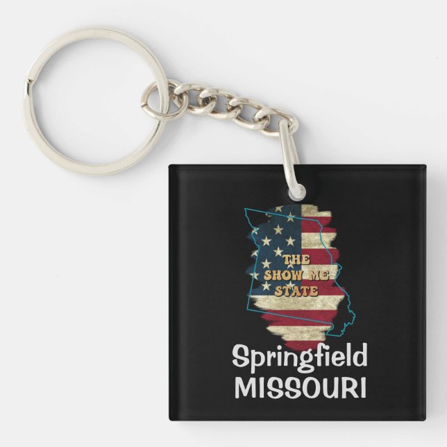 Custom Missouri State  Keychain (Front)
