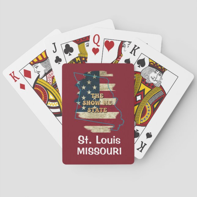 Custom Missouri State Playing Cards (Back)