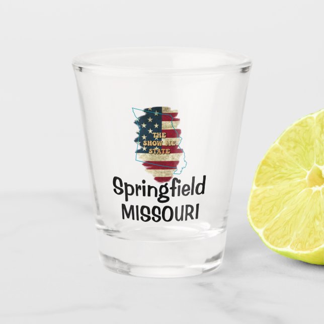Custom Missouri State  Shot Glass (Front)
