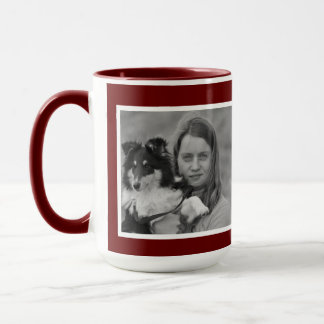 Custom Modern 2 photo collage Mug