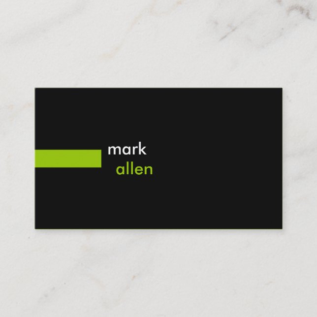 Custom Modern 519 Ver.2 Business Card (Front)