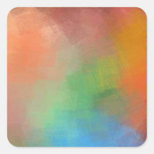 Custom Modern Abstract Art Blank Elegant Template Square Sticker