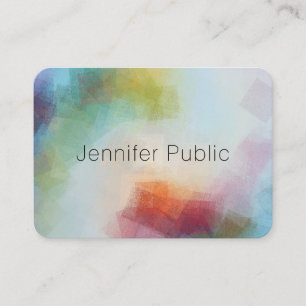 Custom Modern Abstract Art Elegant Template Business Card