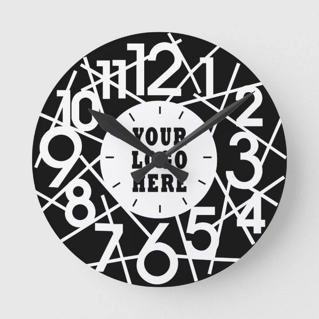 Custom Modern Abstract Geometric Wall Clock (Front)